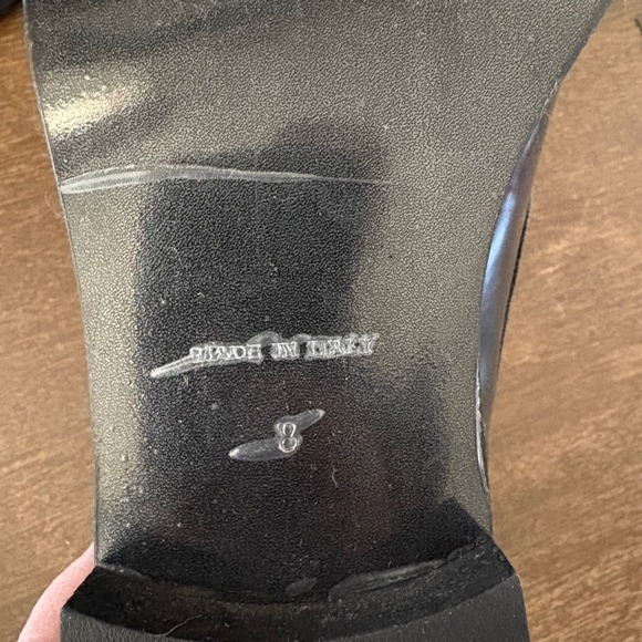 Everlane Black Leather Kiltie Tassel Loafers Made in Italy Pointed Toe Womens 8 - Picture 8 of 9